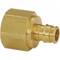 Brass Female Coupling Adapter, 1/2 " in. PEX x 3/4" inch threaded  FPT, ProPEX, Lead Free