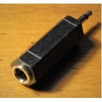 Audio adapter 6,3 mm (1/4 inch) Female to  3,5 mm (1/8 ") Male  stereo jack to mini plug 