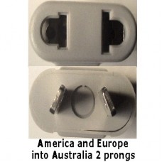 Australia prong socket adapter grey plug converter