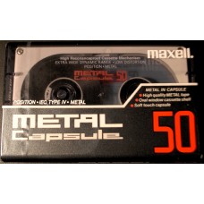 Audio metal cassette MAXELL CAPSULE 50 MIN