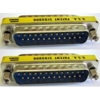 Gender changer DB25MM 25 pins male-male M/M Adapter Serial  cable RS232 Mini Coupler Connector plug to plug SGC-25MM.DB