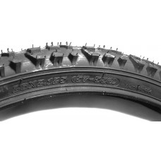 Bicycle snow tire 57 x 553 mm (26" x 2,125") Min 2,5 BAR/Max 3,5 BAR, Max 100 kg, 50 P.S.I., black, nylon