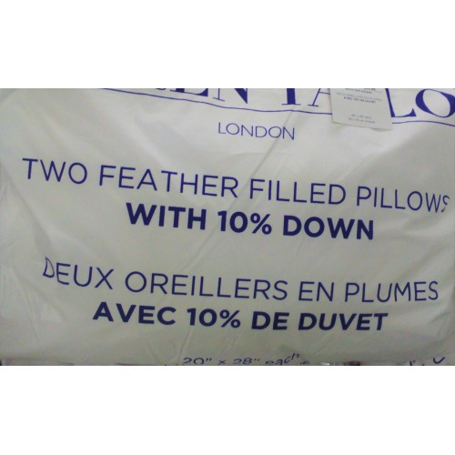 Oreiller en Plumes et Duvet de Canard | Coutil 100% Coton | Nuit de Coton