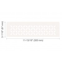FLORAL Rectangular niche shelf with floral model matte Schluter®-SHELF-N for prefabricated KERDI-BOARD-SN/-SNLT niches